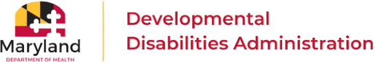 Maryland Department of Health Developmental Disabilities Administration logo